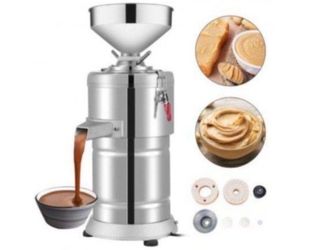 Commercial Peanut Sesame Grinding Machine, 15000g/h Stainless Steel peanut butter machine, 110V Grinder Electric