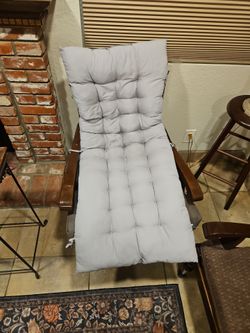 Two Piece Chair Lounge pillow top grey