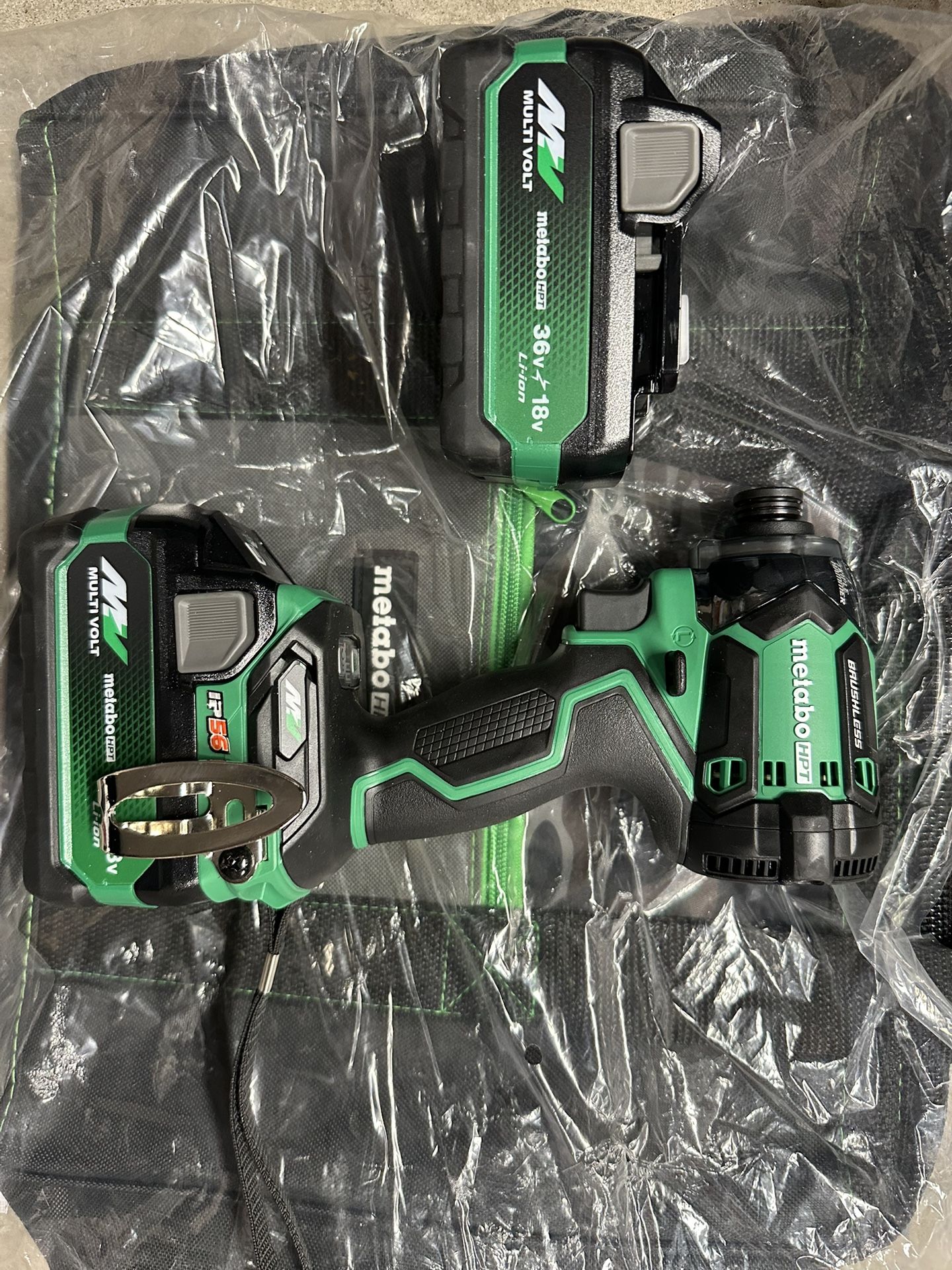 Metabo HPT Triple Hammer 36v Impact And 2 Batteries + Bag