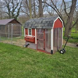 1500 Or ObO Amish Built 4X8 Coop and 10x10 Kennel 