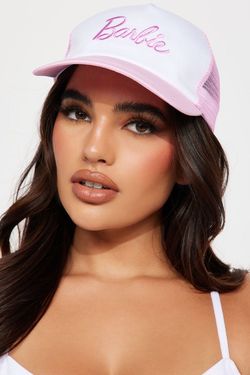 Barbie Pink & White Strap Cap