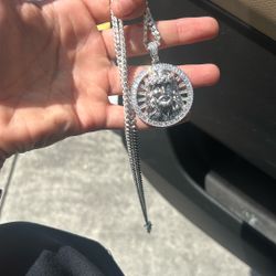 Moissanite Jesus Pendant