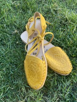 Lindo Huarache Artesanal De Piel A muy Buen Precio