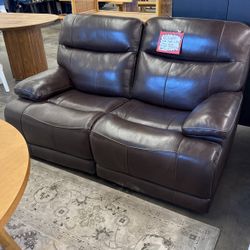 Ridgewin Leather Love Seat