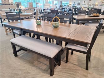 Dining Table Set with Bench and Chairs $50 Down