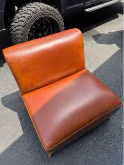 World market leather chair