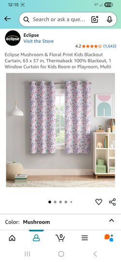 Mushroom Themed Curtains