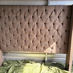 Cal King Bed Frame & Head Board 
