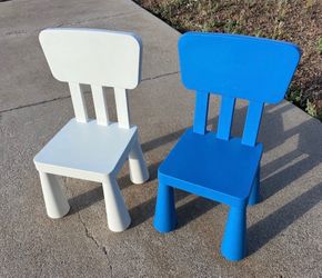 2 IKEA Mammut Children’s Chairs