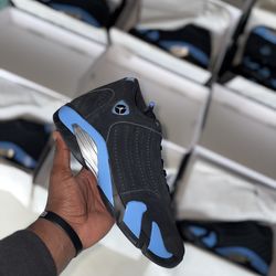Jordan 14 Black University Blue