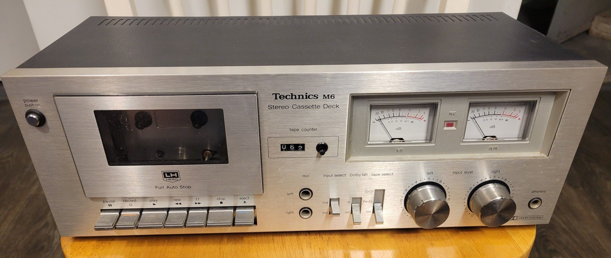 Vintage Audio/Technics Model RS-M6 Stereo Cassette Deck Made In Japan
