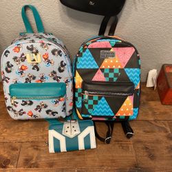 Mini Back Packs And Wallet 