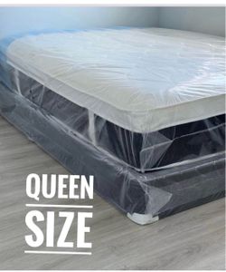 12” Queen Plush Pillow Top Mattress Set $239 | Brand New