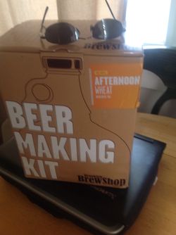 Beer making kit with Afternoon Wheat packet
