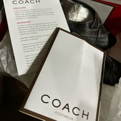 Vintage Coach Halina Grainy Calf A3390 Heels Worn 1x