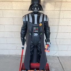 LIKE NEW 48" Star Wars Darth Vader Battle Buddy - 4ft Tall Giant Figure (W/ Tray and Tags)