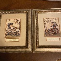 Pair of Vintage Hummel’s Framed