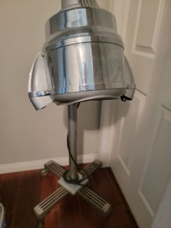 Vintage Martin turbinator MCM Atomic hair dryer chrome lamp photography prop movie set