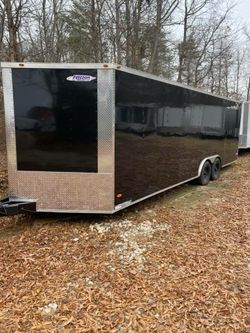 ENCLOSED VNOSE TRAILERS ALL SIZES AND COLORS 20FT 24FT 28FT 32FT IN STOCK FREE DELIVERY