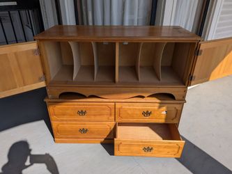 Moving Sale - Wood Storage Cabinet & Dresser - $50