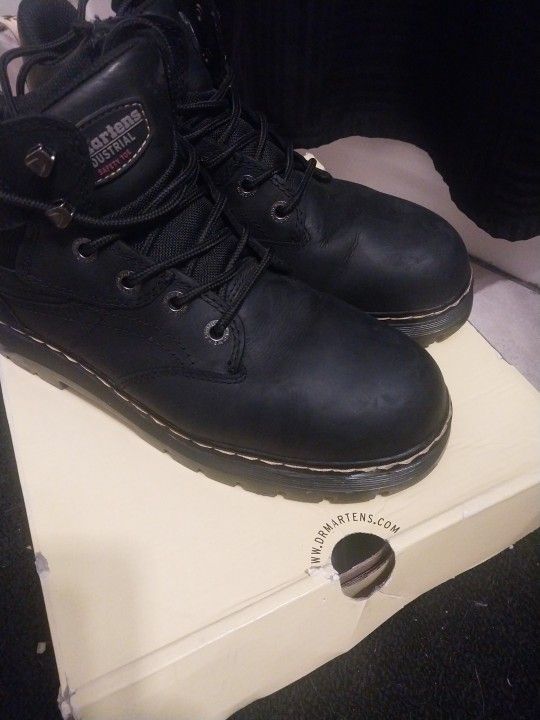 Dr Martens Industrial Steel Toe Boots For Men