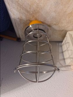 New WESTINGHOUSE LIGHTING 85031 Industrial Metal Cage Shade, 8"