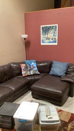 Leather couch