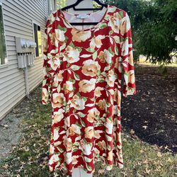 Jamie & Layla Floral Dress Large 