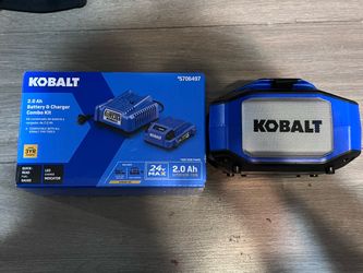 Kobalt 24V Battery & Charger Combo Kit and Bluetooth Speaker