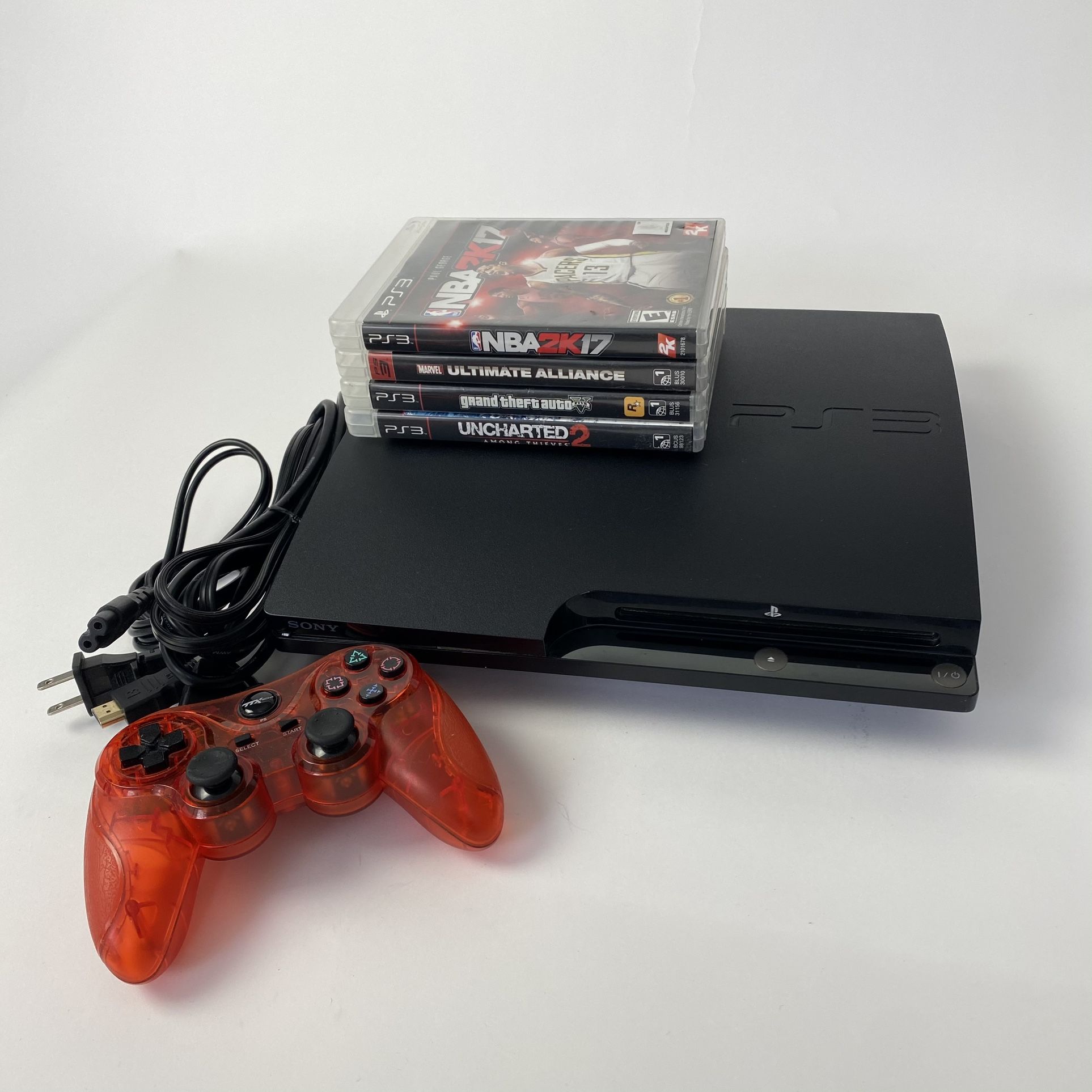 PlayStation 3 Slim Bundle NBA 2k GTA 5 Spiderman