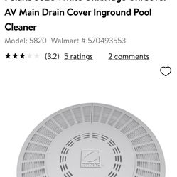 Pool Drain Cover