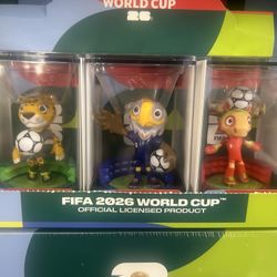 fifa world cup 2026 Mascots, CAN Maple , MEX Zayu & USA Clutch Official Product