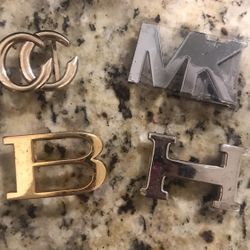 Lot Of 4 Designer Belt Buckles  