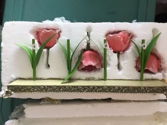 Flower candle holder