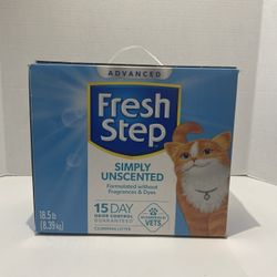 Fresh Step Advanced Simply Unscented Clumping Litter, Fresh Step Unscented Cat L