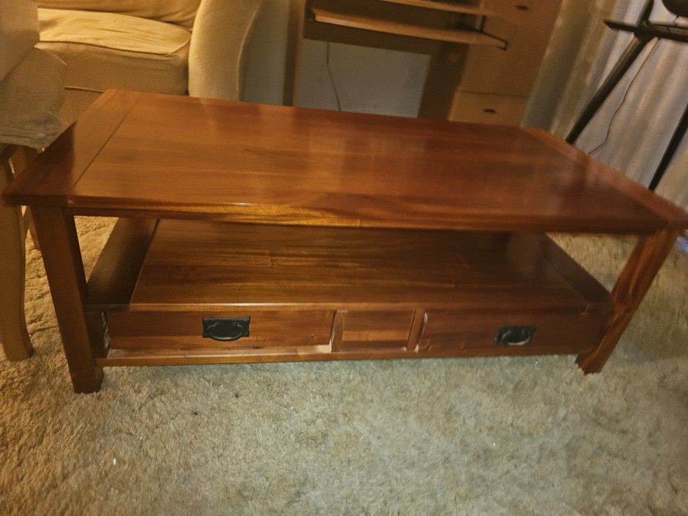 Coffee Table With Pull Tables