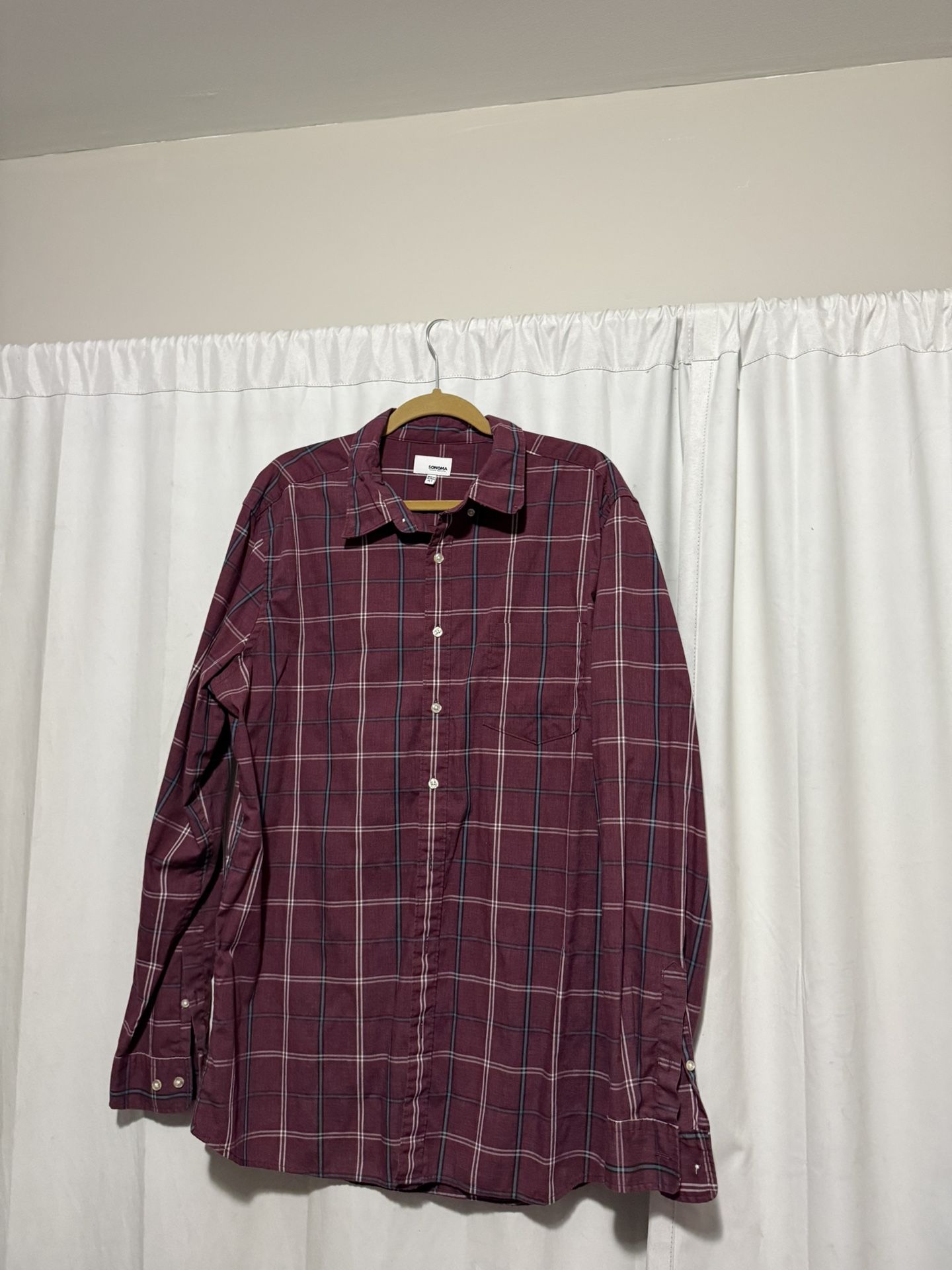 Sonoma Red Button Down XLT