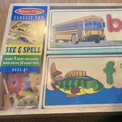 Available ✅Melissa And Dough Spelling Puzzle, NEW