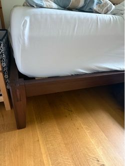 Twin XL bed frame and foam mattress