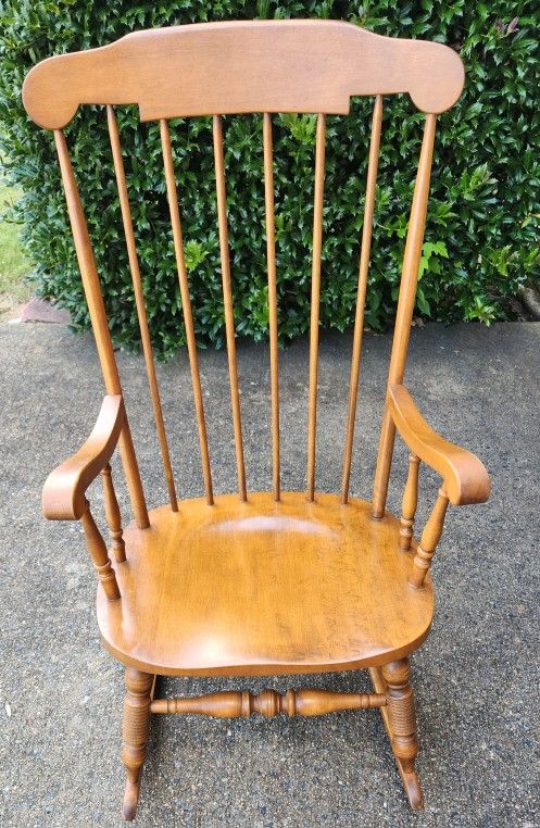 Vintage L&Z Kamman Rocking Chair, Made in Massachusetts