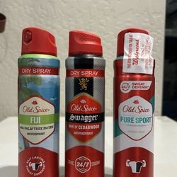 OLD SPICE DRY SPRAY ANTIPERSPIRANT 4.3 OZ $ 7.00 EACH