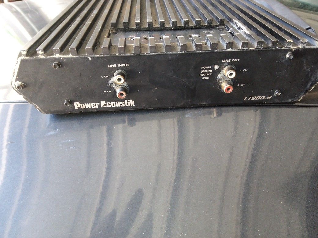 Old School Power Akoustik Amp LT 980.2 Pickup Shields Chestnut Try Before U Buy