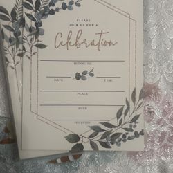 Party Invitation With Envelopes-set Of 30
