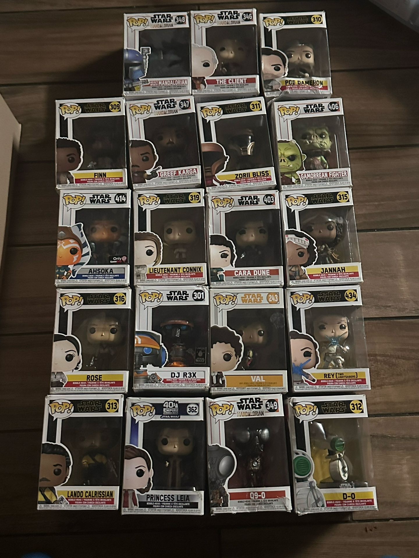 Star war funko pops