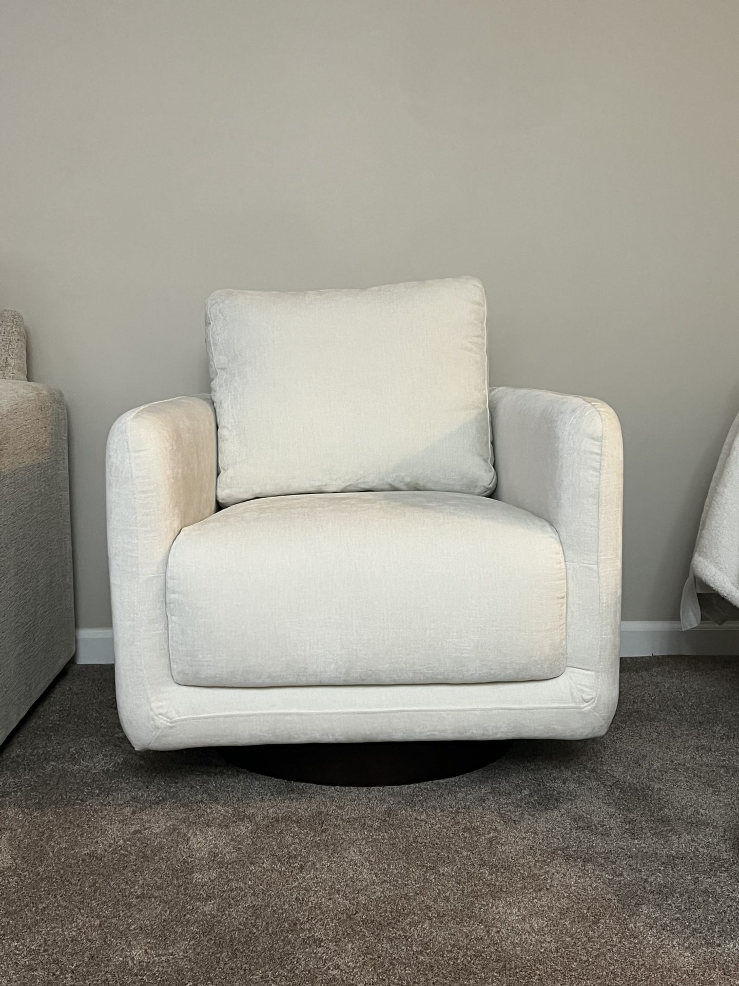 Ashley Ivory Swivel Arm Chairs (Set Of 2)