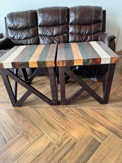 2 End Tables + large coffee table