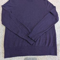 EUC Banana Republic Men's 100% Extra Fine Merino Wool - Small, Deep Purple 