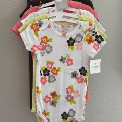 Baby Girl Carters Onesies Size 24 Months 
