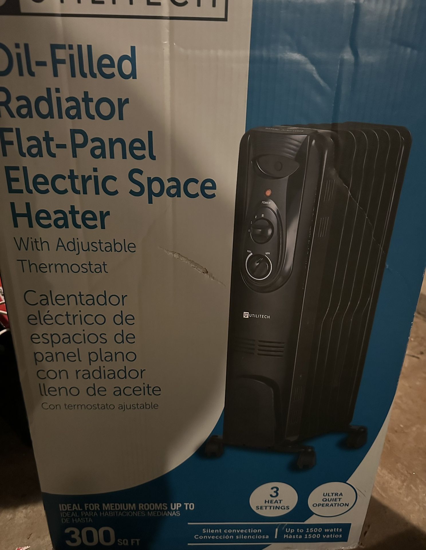 Oil Filled Electric Space Heater