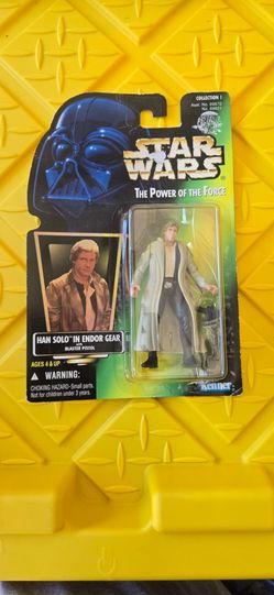 1996 Star Wars POTF2 Han Solo in Endor Gear Kenner 69621 Sealed Figure